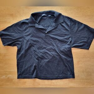 EUC PGA TOUR black polo golf tee shirt